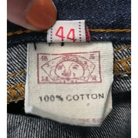 Evisu Y2K Denim Shorts Dark Blue Size 44 Vintage Heritage - Picture 12 of 15